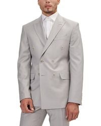 Ron Tomson - 2Pc Super Merino Wool-Blend Double-Breasted Suit - Lyst