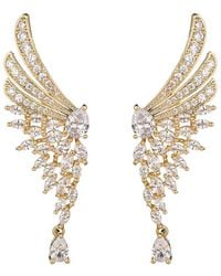Eye Candy LA - Cz Lou Angel Wing Dangle Earrings - Lyst