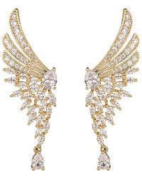 Eye Candy LA - Cz Lou Angel Wing Dangle Earrings - Lyst