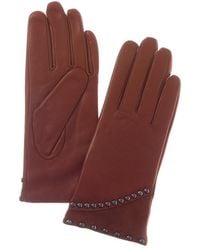 Sofiacashmere - Sofiacashmere Classic Cashmere-Lined Nappa Leather Gloves - Lyst