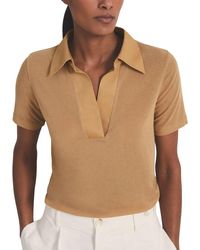 Reiss - Wren Fitted Cashmere-Blend Polo Shirt - Lyst