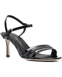Ferragamo - Fastening 75Mm Leather Buckle Pump - Lyst