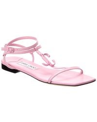 Jimmy Choo - Jc Leather Sandal - Lyst