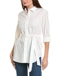 Jones New York - Belted Roll Sleeve Tunic - Lyst