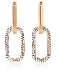 Sabrina Designs - 14k Rose Gold 0.34 Ct. Tw. Diamond Link Earrings - Lyst