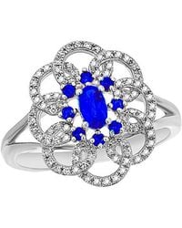 Diana M. Jewels - Fine Jewelry 14k 0.65 Ct. Tw. Diamond & Sapphire Ring - Lyst