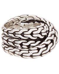 John Hardy - Classic Chain Silver Classic Chain Overlap Ring - Lyst