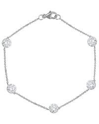 Lab Grown Diamonds - 14K 3.50 Ct. Tw. Lab-Grown Diamond Bolo Bracelet - Lyst
