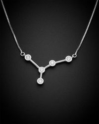 Italian Gold Over Silver - 18K 1.00 Ct. Tw. Constellation Zodiac Necklace - Lyst