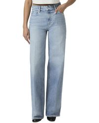 PAIGE - Sasha High Rise Column Straight Leg Jean - Lyst