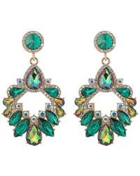 Eye Candy LA - Glass Crystal Hazel Statement Earrings - Lyst