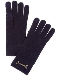 Bruno Magli - Horsebit Knit Cashmere Gloves - Lyst
