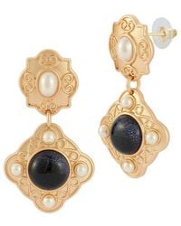 Sphera Milano - Plated 4Mm Pearl Earrings - Lyst