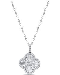 Sabrina Designs - 14K 0.61 Ct. Tw. Diamond Clover Necklace - Lyst