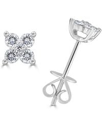 Sabrina Designs - 14k 0.32 Ct. Tw. Diamond Flower Studs - Lyst