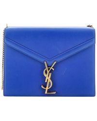 Saint Laurent - Sheep Leather Cassandra Chain Shoulder Bag Small (Authentic Pre-Loved) - Lyst