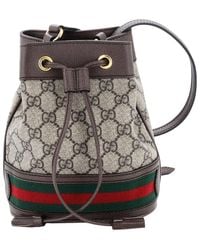 Gucci - Gg Coated Canvas Ophidia Bucket Bag Mini (Authentic Pre-Loved) - Lyst