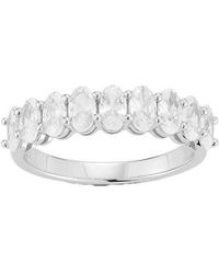 Glaze Jewelry - Cz Oval Eternity Band Ring - Lyst
