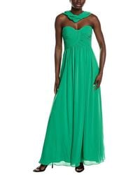 Badgley Mischka - Scarf Strapless Gown - Lyst