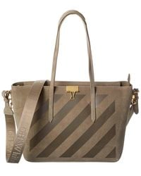 Off-White c/o Virgil Abloh - Diagonal Suede Tote - Lyst