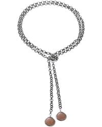 Rachel Reinhardt Jewelry - Plated Chalcedony Necklace - Lyst