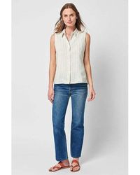 Faherty - Malibu Sleeveless Linen-blend Shirt - Lyst