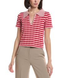 HL Affair - Short Sleeve V-Neck Polo Top - Lyst