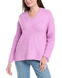 LaBiz - Wool & Alpaca-Blend V-Neck Sweater - Lyst