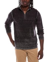 Autumn Cashmere - Inked 100% Cashmere 1/4-Zip Mock Neck Sweater - Lyst