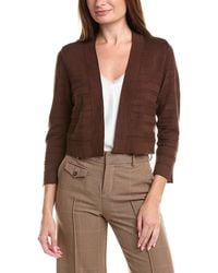 Jones New York - Cropped Striped Stitch Shrug - Lyst