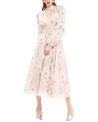 BELLA DESERT - Long Sleeve Midi Dress - Lyst