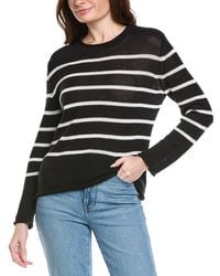 Hannah Rose - Striped Cashmere-Blend Sweater - Lyst