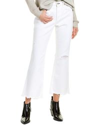 Rag & Bone Rosa Mid-rise Cropped Flare Jeans - White
