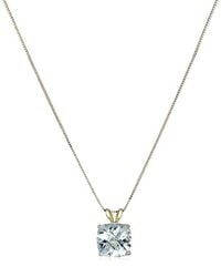 MaxColor - 14k 1.70 Ct. Tw. Aquamarine Pendant Necklace - Lyst