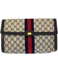 Gucci - Coated/Waterproof Canvas Clutch Bag (Authentic Pre-Loved) - Lyst