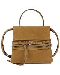 Tiffany & Fred Paris - Luxury Suede Convertible Messenger Bag - Lyst