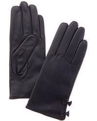 Phenix - Bow Cashmere-lined Leather Gloves - Lyst