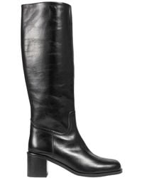 LK Bennett - L. K.Bennett Claude Leather Knee Boot - Lyst
