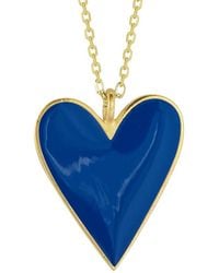 Sphera Milano - 14k Over Silver Enamel Necklace - Lyst