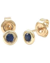 Gemstones - Classic 14K 0.22 Ct. Tw. Sapphire Earrings - Lyst