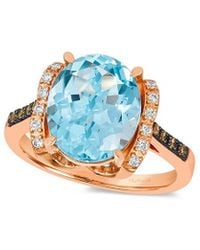 Le Vian - Le Vian 14K Rose 4.58 Ct. Tw. Diamond & Topaz Ring - Lyst