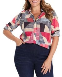 NIC+ZOE - Plus Set Sail Crinkle Shirt - Lyst