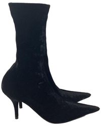 Balenciaga - Velvet Sock Bootie (authentic Pre-loved) - Lyst