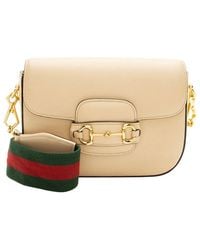 Gucci - Beige Leather Horsebit 1955 Mini Shoulder Bag (authentic Pre-loved) - Lyst