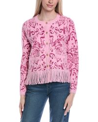 Fate - Fuzzy Eyelash Cardigan - Lyst