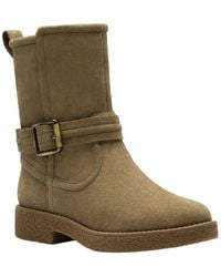 Clarks - Nella Mid Suede Boot - Lyst