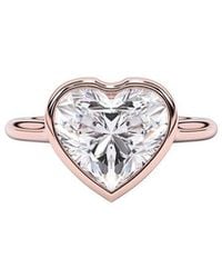 Lab Grown Diamonds - 14K Rose 4.00 Ct. Tw. Lab-Grown Diamond Ring - Lyst