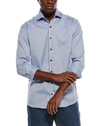 Eterna - Italian Structured Dobby Modern Fit Shirt - Lyst