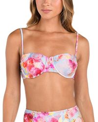 L'Agence - Alexandria Soft Cloud Structured Bra Bikini Top - Lyst