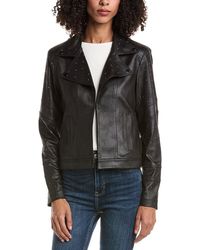 Joseph Ribkoff - Vegan Leather Sapphire Jacket - Lyst